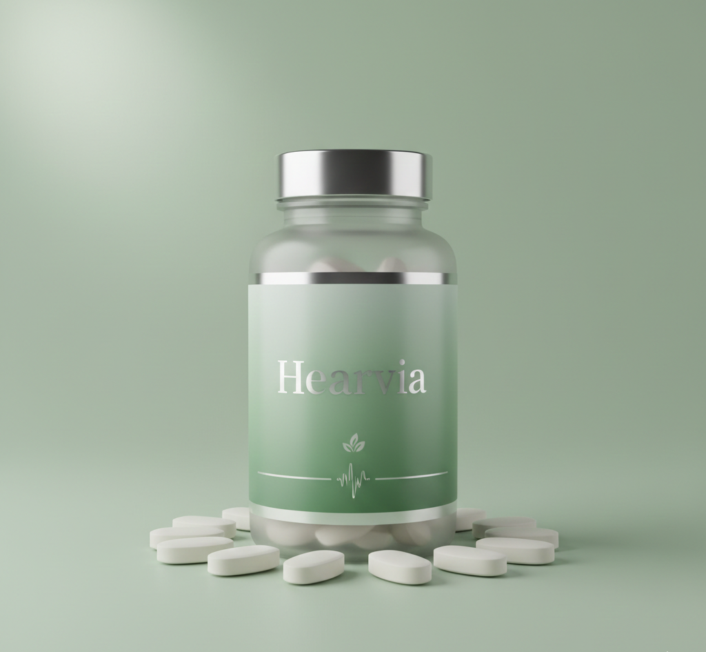 Hearvia — Suplemento para a Audição — Embalagem de 60 cápsulas